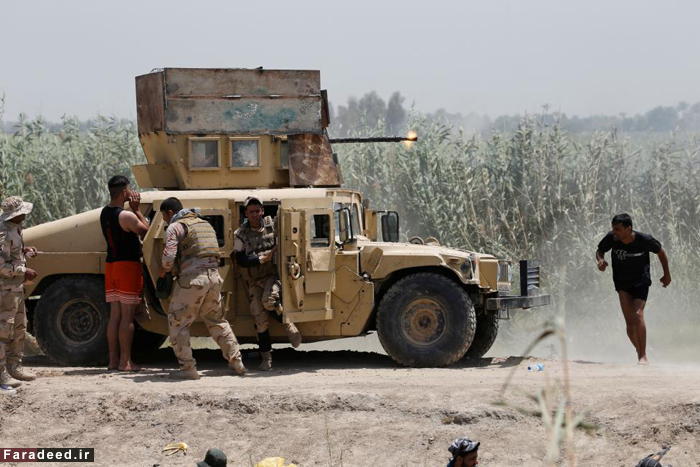 (تصاویر) پیشروی ارتش عراق در فلوجه