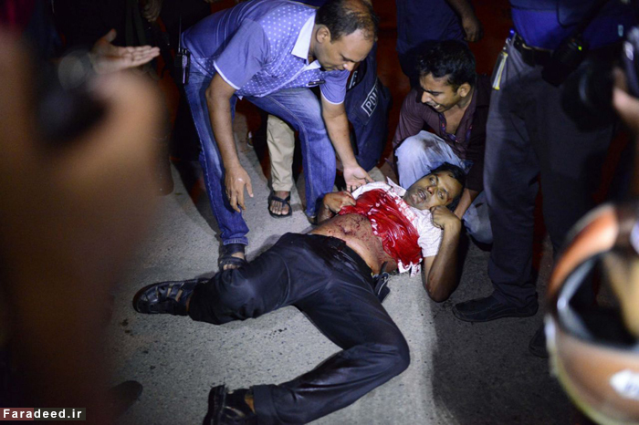 (تصاویر) گروگانگیری در بنگلادش