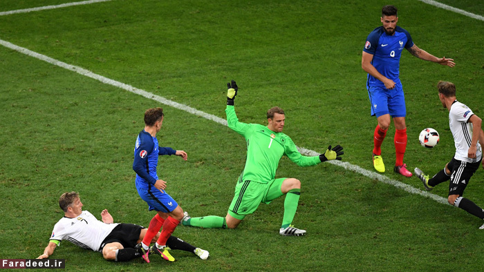 (تصاویر) صعود فرانسه به فینال یورو