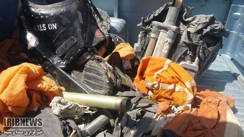 (تصویر) خلبان جنگنده ارتش لحظاتی پس از سقوط