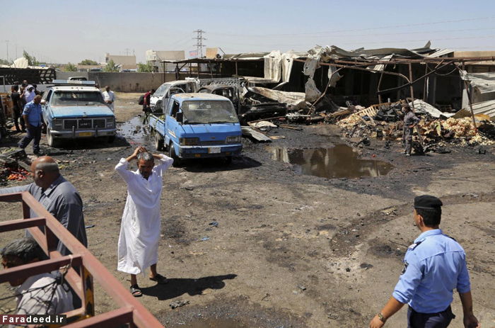 (تصاویر) انفجار تروریستی در شمال عراق