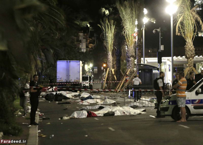 (تصاویر) حمله تروریستی با کامیون در فرانسه