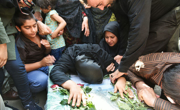 (تصاویر) مراسم تشییع محیط بان شهید