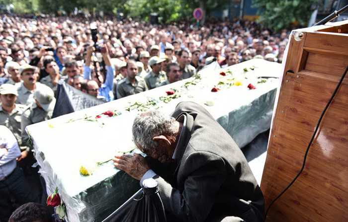 (تصاویر) مراسم تشییع محیط بان شهید