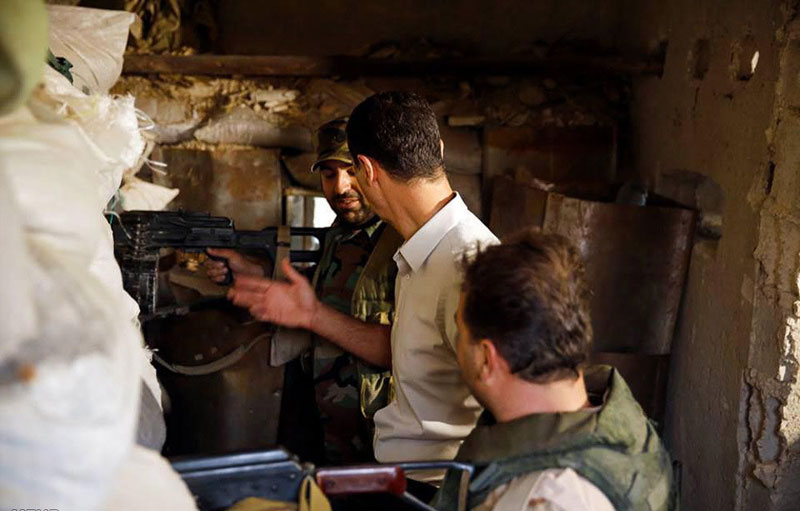 (تصاویر) بشار اسد در خط مقدم نبرد