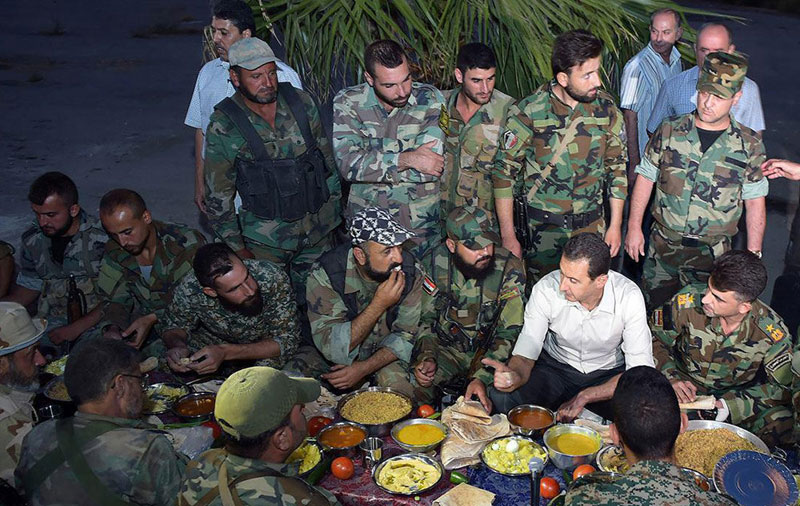 (تصاویر) بشار اسد در خط مقدم نبرد