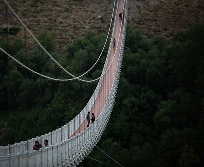 (تصاویر)بزرگترین پل معلق در خاورمیانه