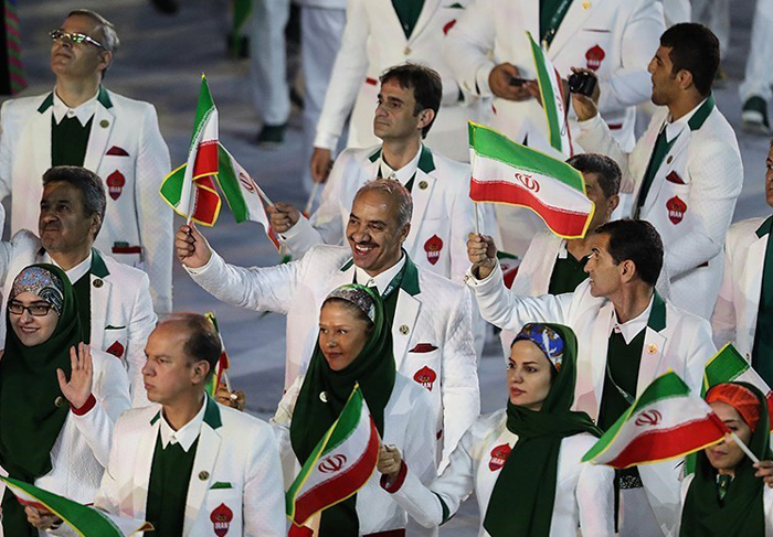 (تصاویر) رژه کاروان ایران در افتتاحیه المپیک