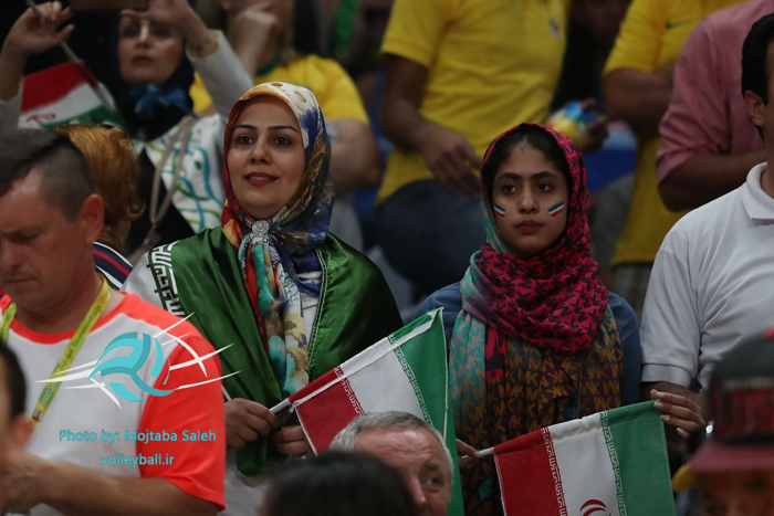 (تصاویر) حواشی دیدار والیبال ایران و لهستان