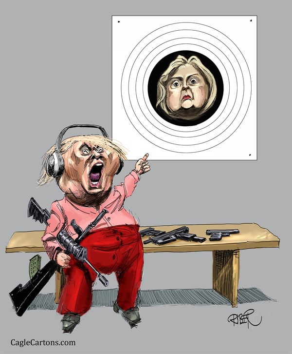 کاریکاتور/ شلیک ترامپ!