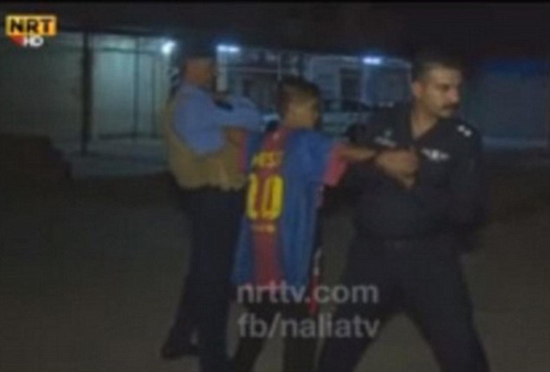 (تصاویر) دستگیری نوجوان انتحاری قبل از انفجار
