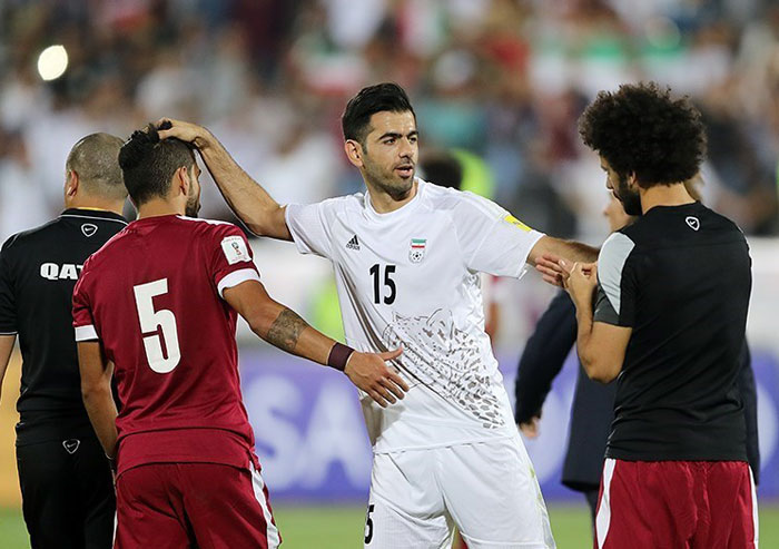 (تصاویر) درگیری‌ها در پایان بازی ایران و قطر