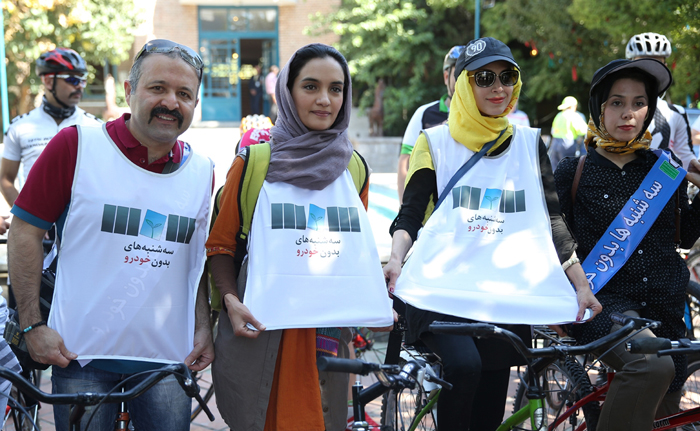 (تصاویر) لغو همایش دوچرخه سواری در تهران