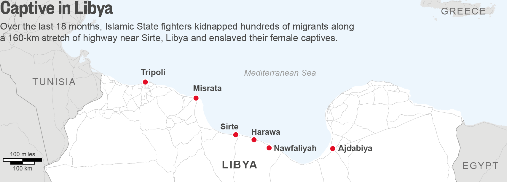 فرار زنی که در لیبی اسیر داعش بود