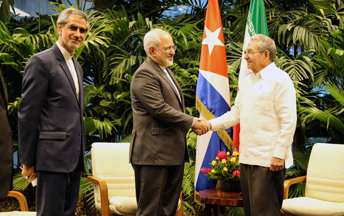 (تصاویر) سفر ظریف به کوبا و دیدار با رائول کاسترو