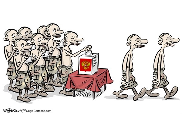 (کاریکاتور) شاهکار انتخابات در روسیه!