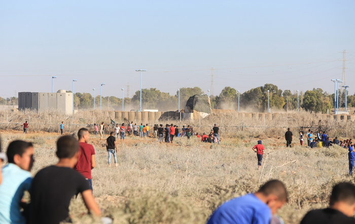 (تصاویر) حمله سربازان اسرائیل به جوانان در غزه