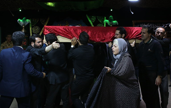 (تصاویر) وداع با شهید ایرانی حمله به کرکوک