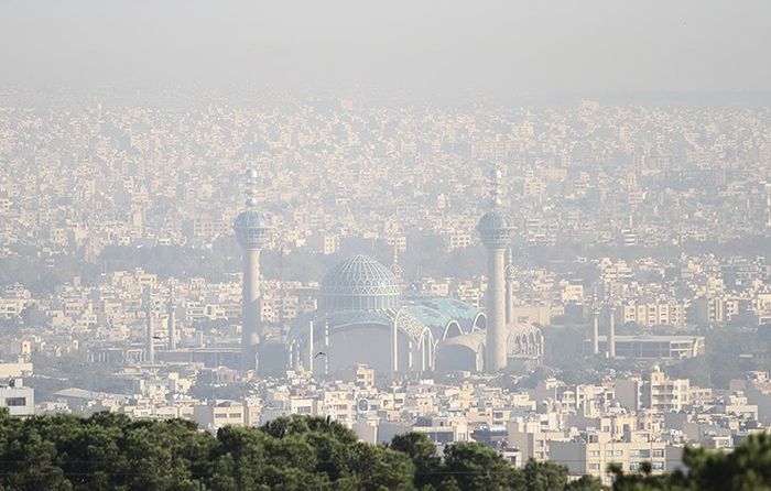 (تصاویر) وارونگی هوا در اصفهان