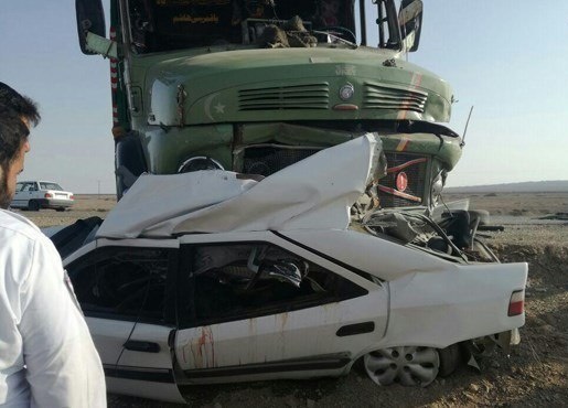 (تصاویر) تصادف مرگبار کامیون و زانتیا
