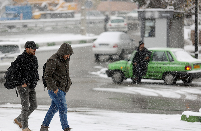 (تصاویر) بارش برف در تهران