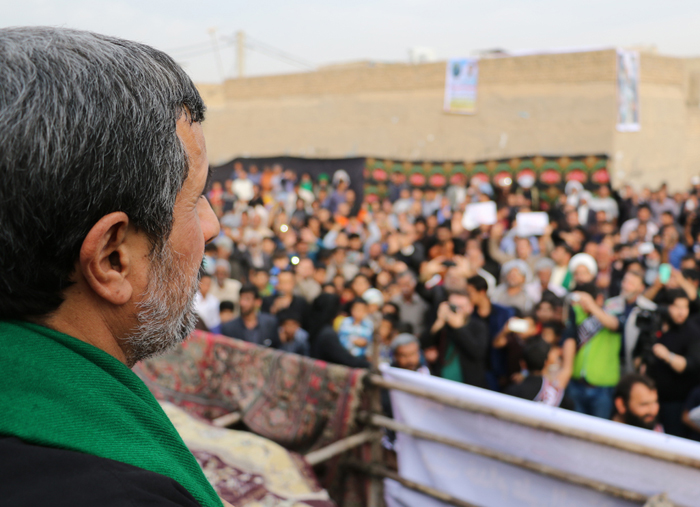 (تصاویر) استقبال از احمدی نژاد در ملاثانی