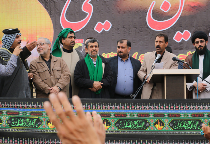 (تصاویر) استقبال از احمدی نژاد در ملاثانی