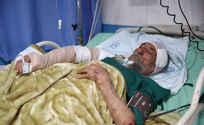 (تصاویر) مجروحان حادثه قطار سمنان