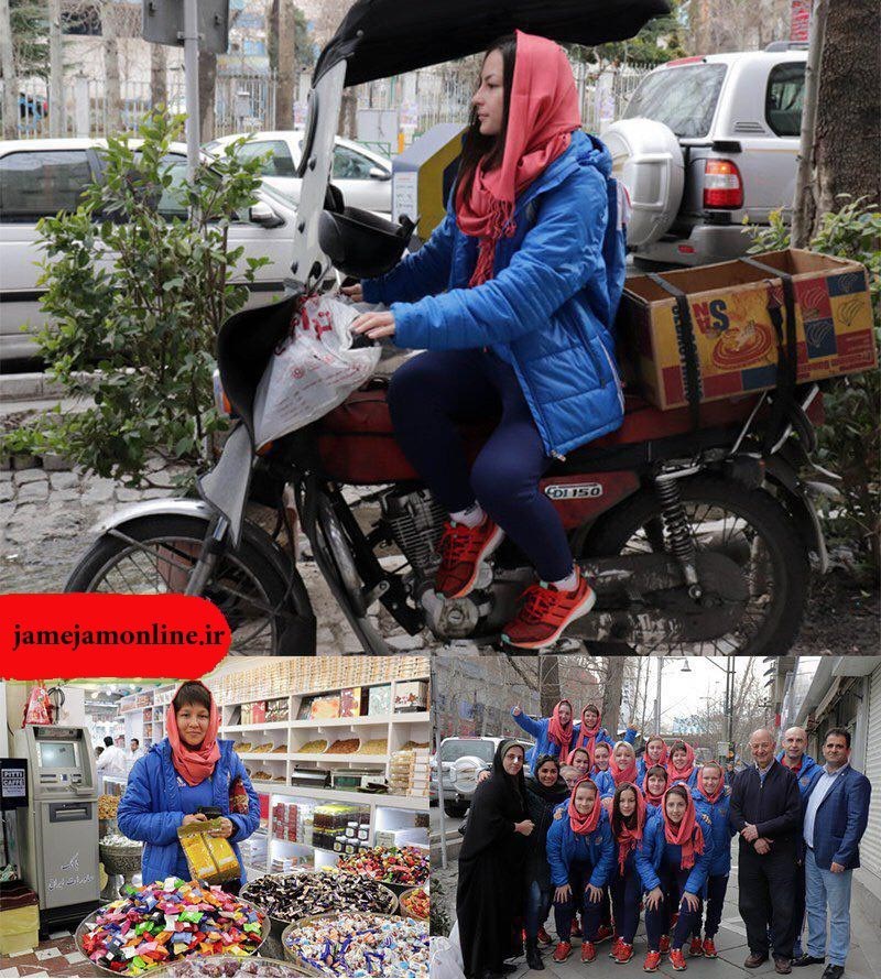 گشت و گذار تیم فوتسال بانوان روسیه در خیابان های تهران