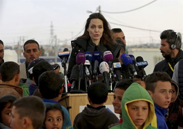درخواست آنجلینا جولی از شورای امنیت برای حل جنگ سوریه