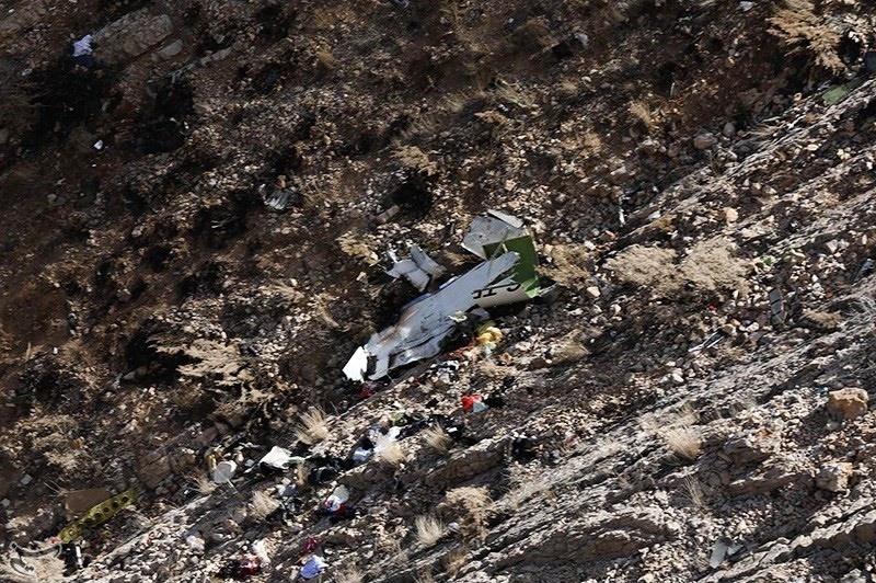اولین تصاویر از قطعات هواپیمای متلاشی شده ترکیه‌ای
