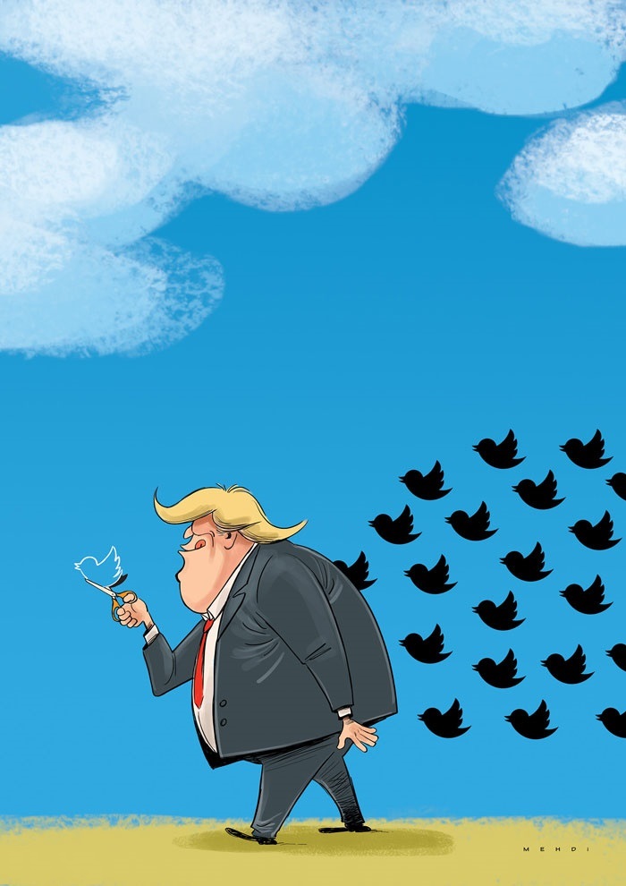 (کاریکاتور) تقلب ترامپ لو رفت!