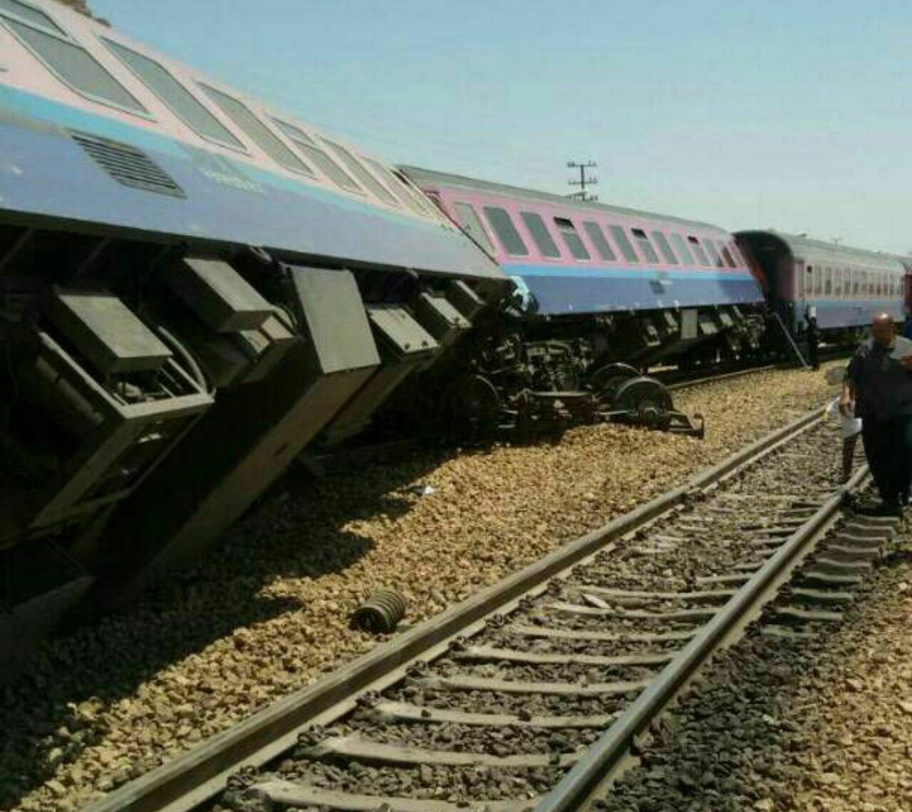 10 مصدوم در حادثه خروج قطار اهواز از ریل