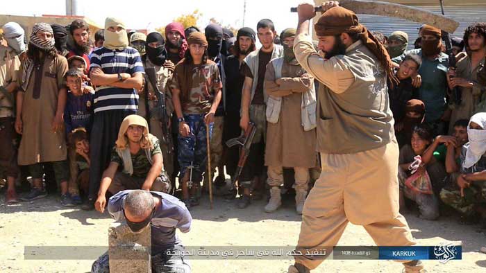 (تصاویر) اجرای 3 حکم توسط داعش