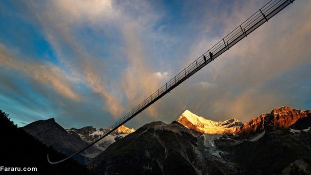(تصاویر) طولانی‌ترین پل معلق جهان افتتاح شد