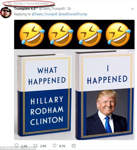 ترامپ کتاب جدید کلینتون را مسخره کرد!