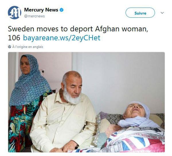 درخواست پناهندگی زن ۱۰۶ سالۀ افغان رد شد