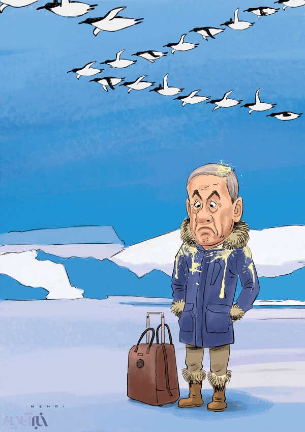 اولین واکنش پنگوئن‌ها به نتانیاهو!