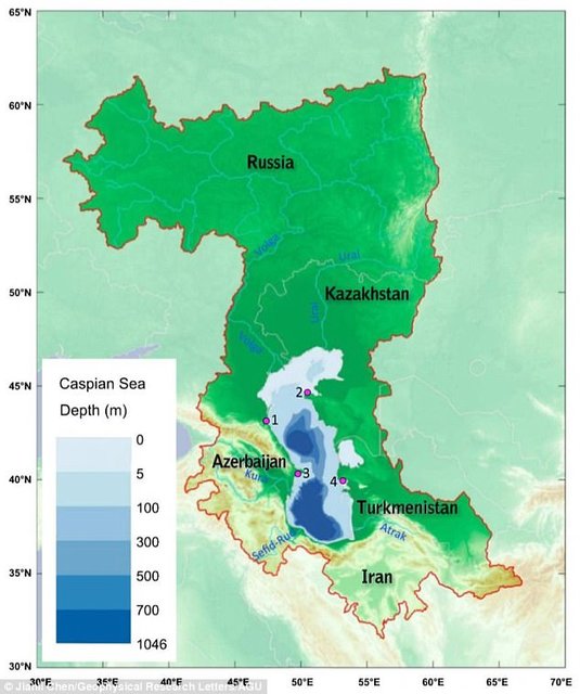 تبخیر آب دریای مازندران در پی تغییرات اقلیمی