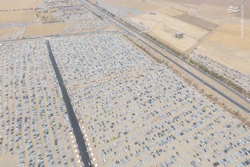 (تصویر) مهران بزرگترین پارکینگ خاورمیانه شد