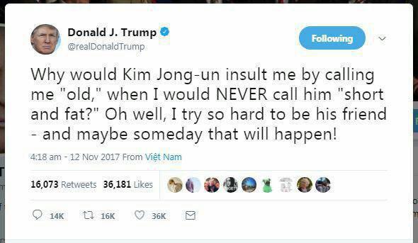دلخوری ترامپ از رهبر کره شمالی!