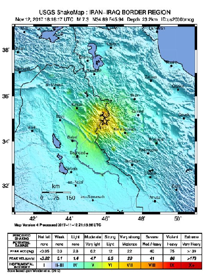 دلیل علمی زلزله غرب ایران
