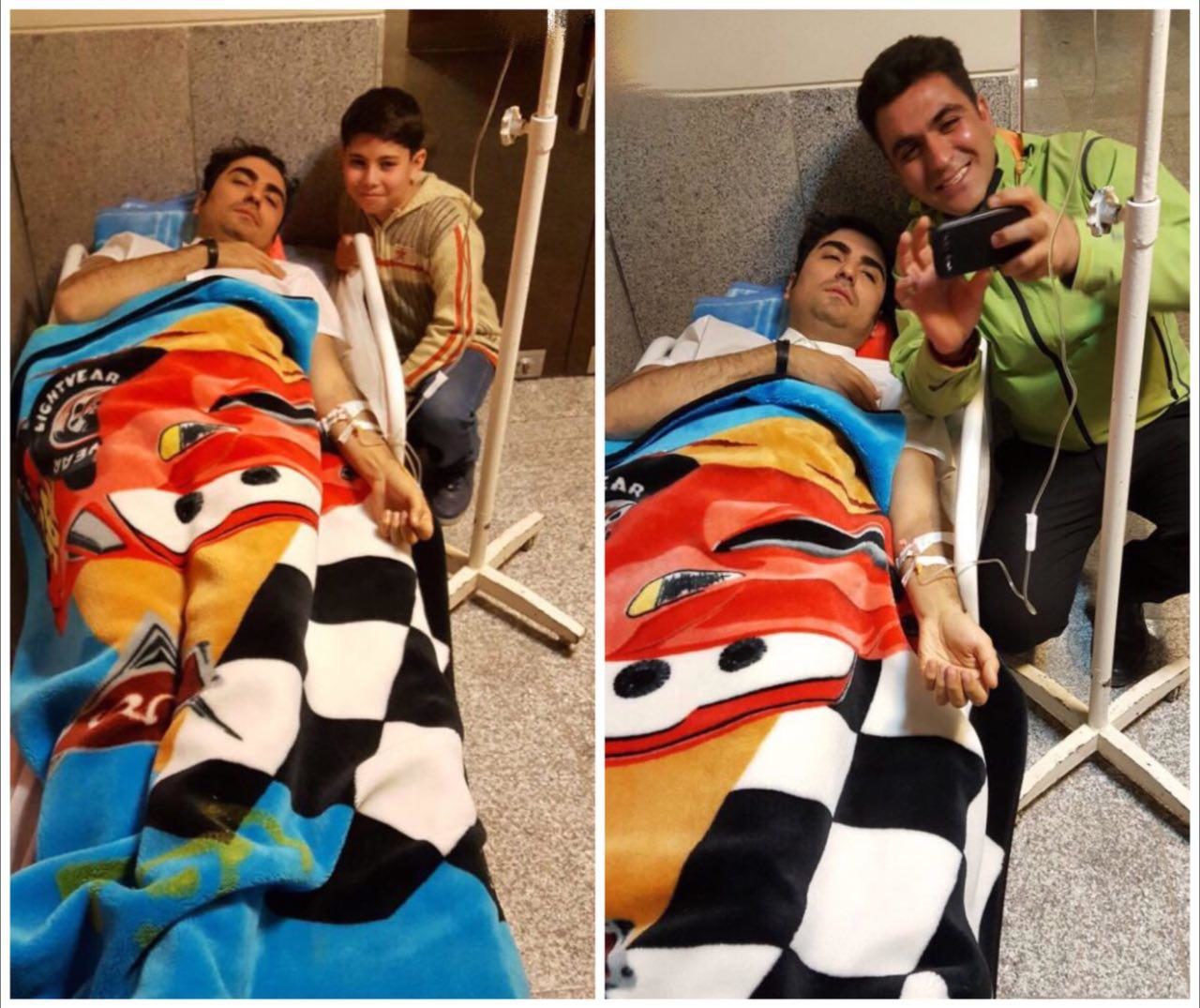 (تصویر) حافظ ناظری در بیمارستان کرمانشاه بستری شد!
