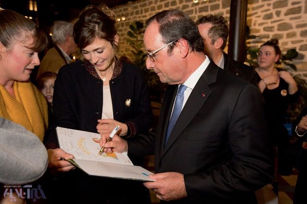 (عکس) رئیس‌جمهور سابق فرانسه با همسر جدیدش