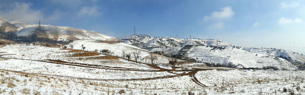 (تصاویر) برف شمال تهران را سفیدپوش کرد