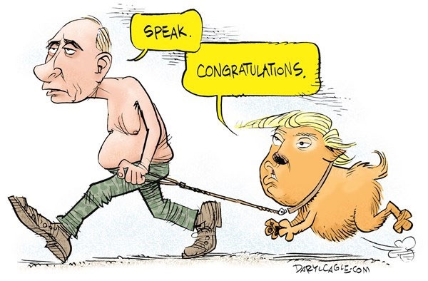 تبریک سگی ترامپ به پوتین!