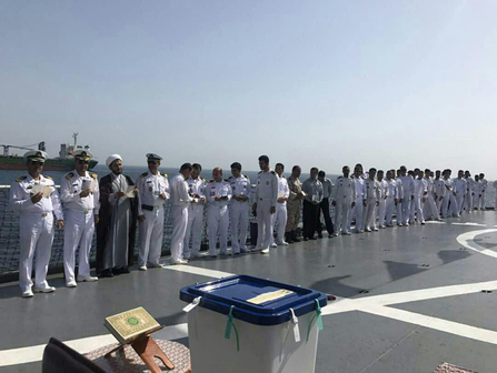 مشارکت نیروی دریایی ایران در آب های عمان در انتخابات ریاست جمهوری