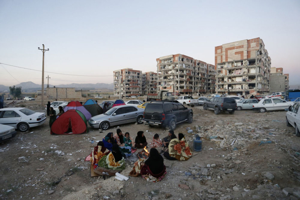 خانه های تخریب شده در نتیجه زلزله در ایران(خبرگزاری فرانسه)