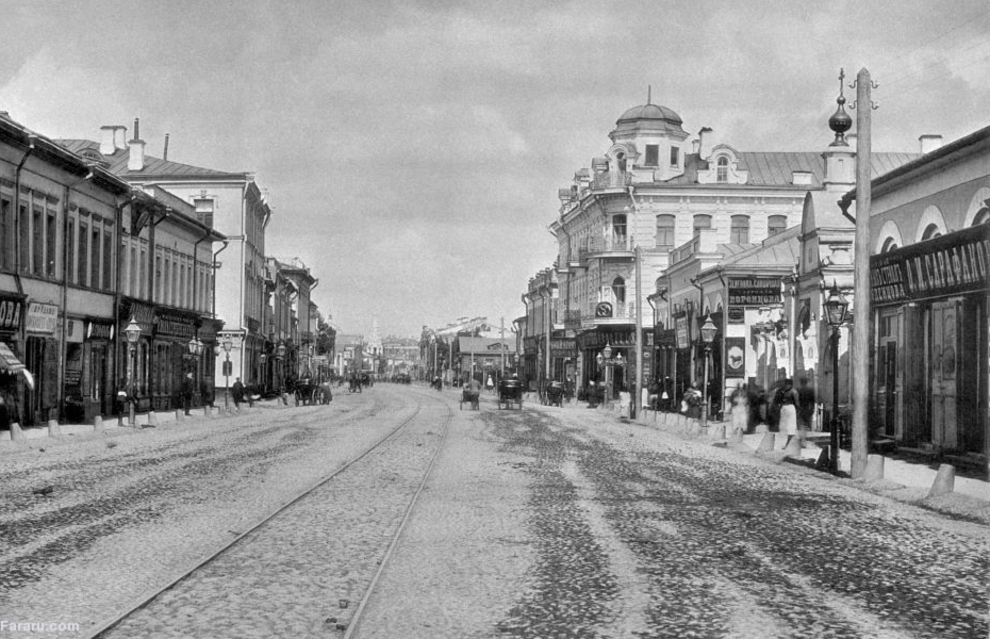 خیابان آربات در مسکو 1888