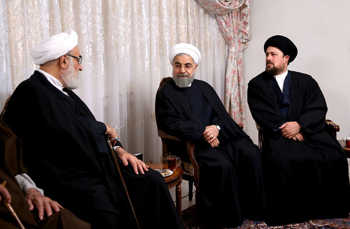 (تصاویر) مسئولان و مقامات در منزل روحانی